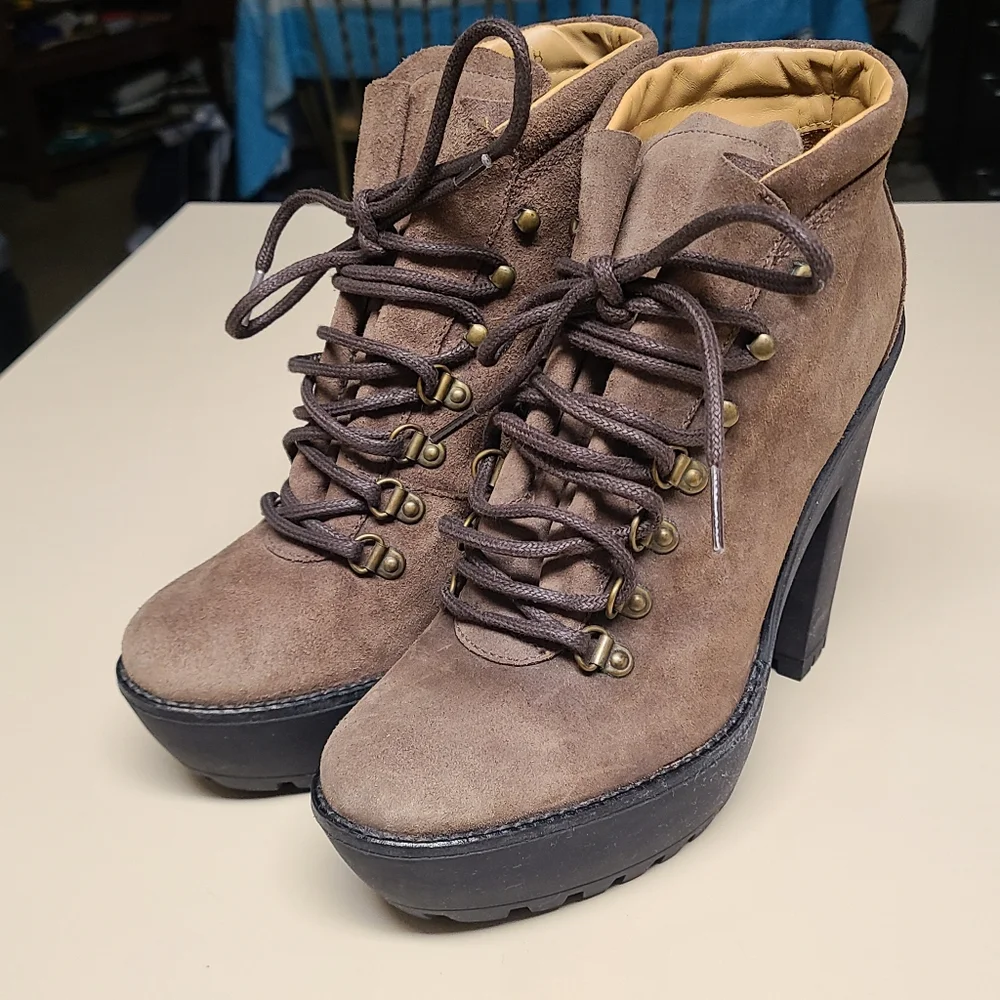Polo Ralph Lauren Helene Chunky platform boots size 39 - Picture 2 of 13